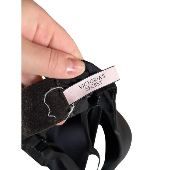 Victoria's Secret T-Shirt Lightly Lined Wireless Bra Black Refer To Measurements - Picture 6 of 8